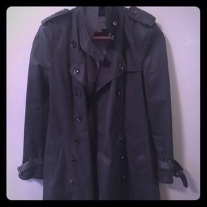 Banana Republic Classic Black Trench Coat